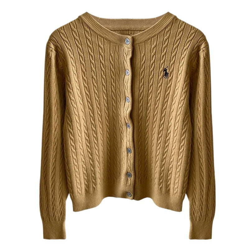 Cardigan Tricoté Brodé Femme