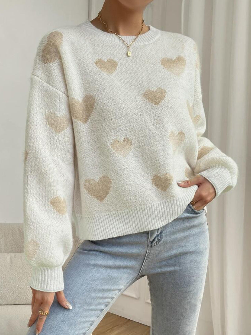 Pull Amoureux Col Rond