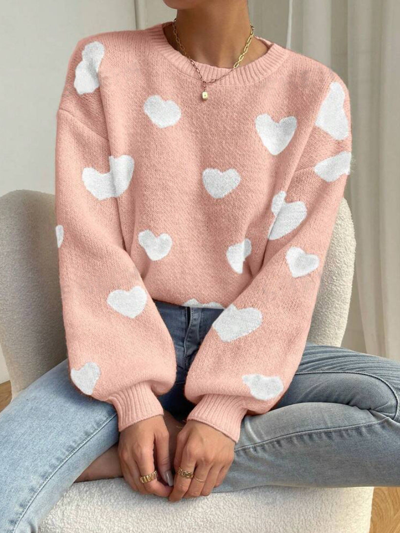 Pull Amoureux Col Rond