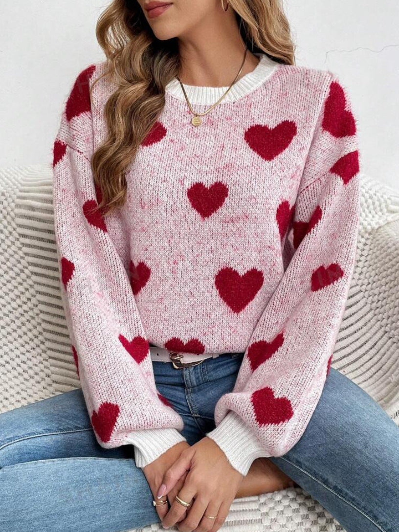 Pull Amoureux Col Rond