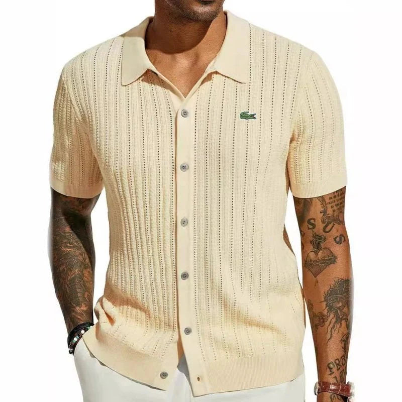 Élégance LAC0STE™ | Chemise Luxe & Confort /  Homme