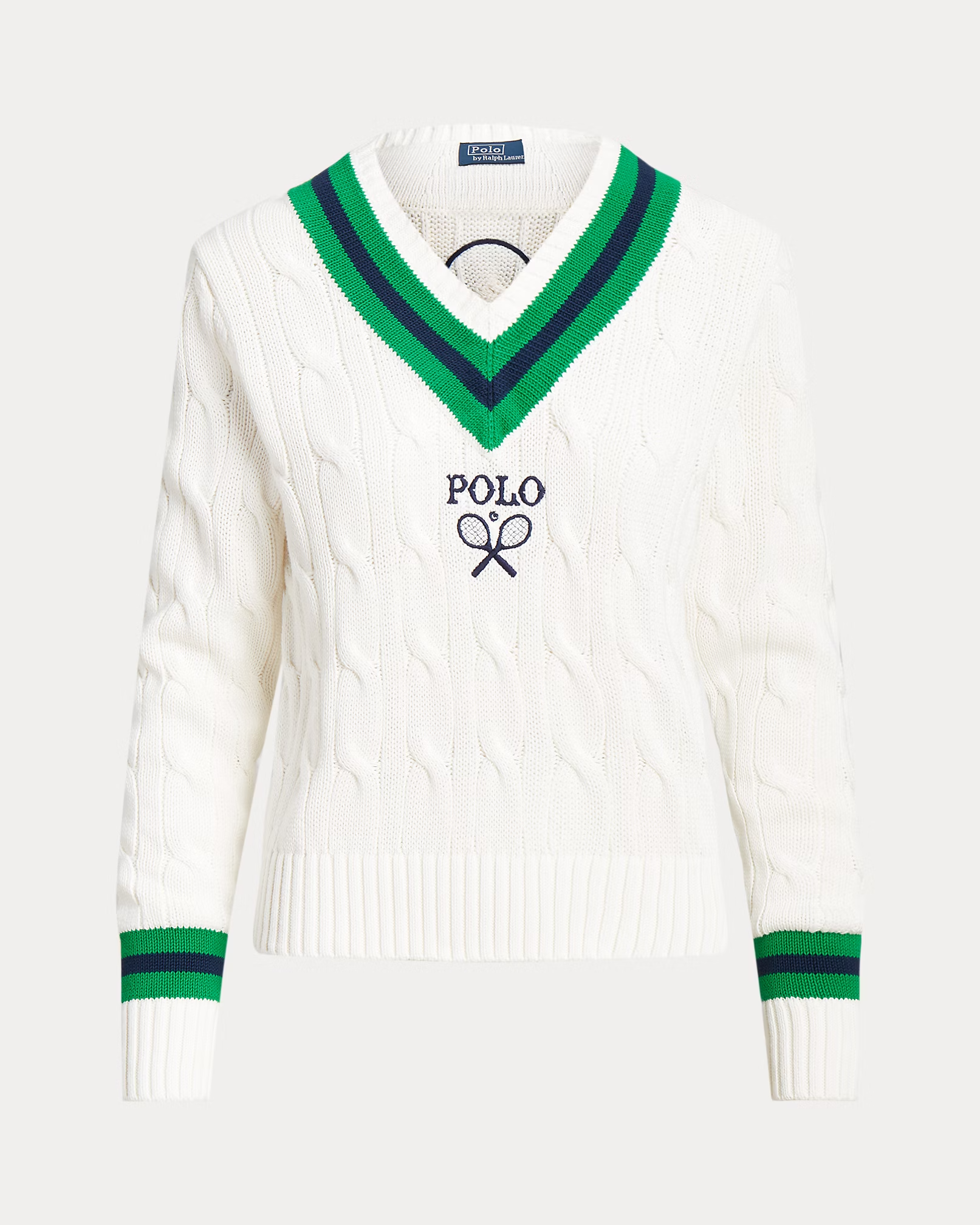 Pull en Coton Câblé Wimbledon Cricket