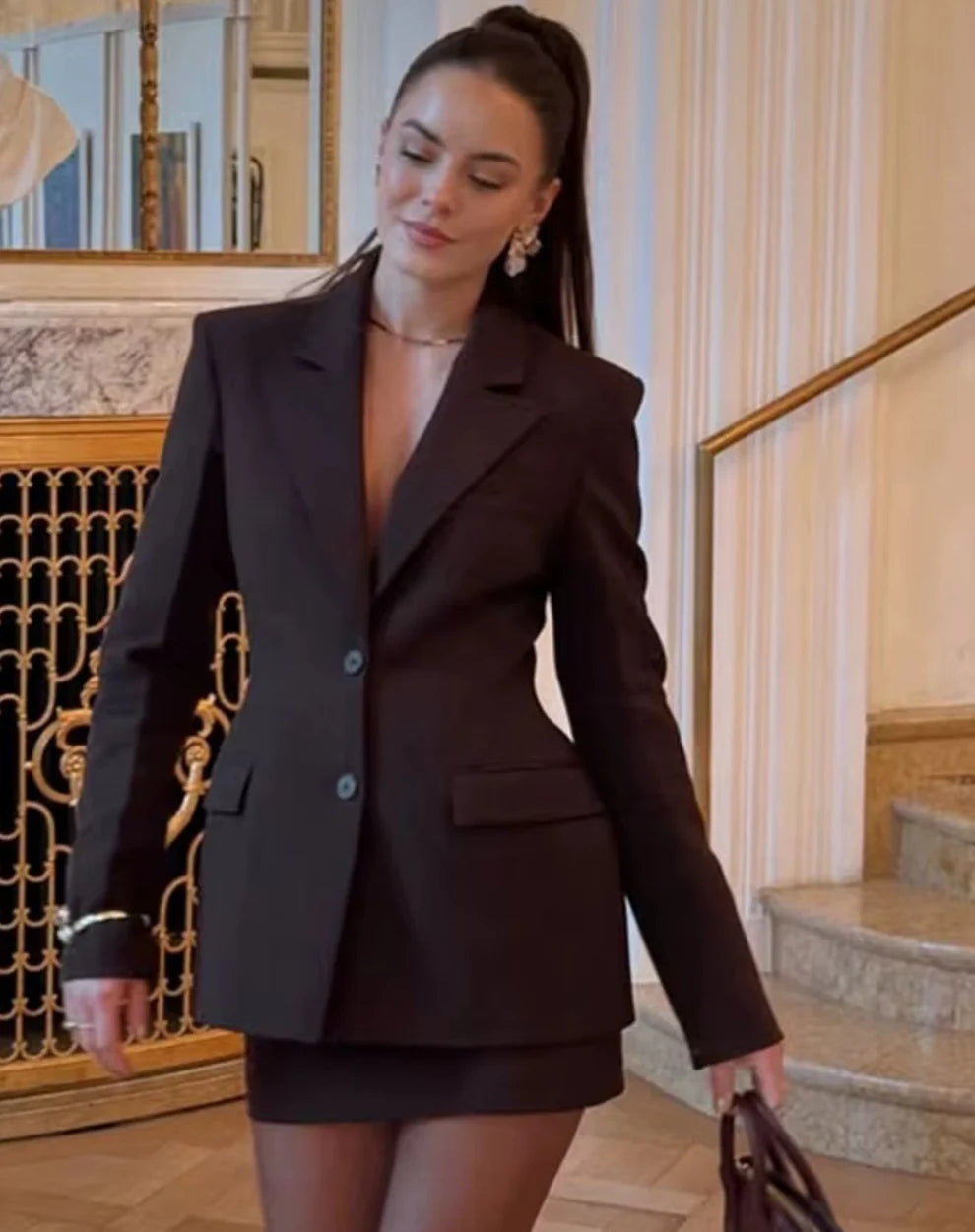 Blazer & Jupe Élégance Royale – Janette ™