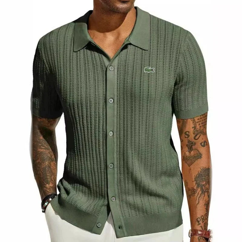 Élégance LAC0STE™ | Chemise Luxe & Confort /  Homme